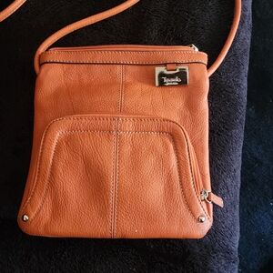 TIGNANELLO CROSS BODY BAG / orange  / EUC
